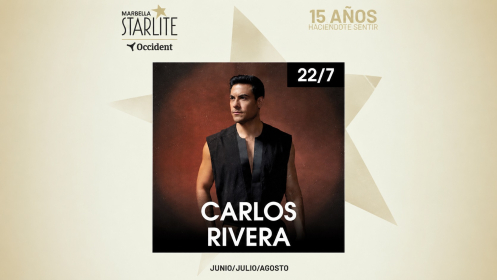 Menú en Gaucho y SUR te invita a CARLOS RIVERA en Starlite