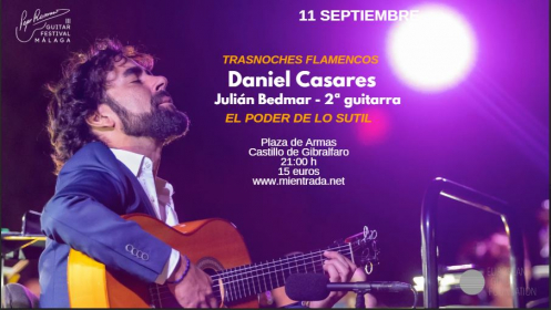 Entrada para el concierto de Daniel Casares el próximo 11 sept.