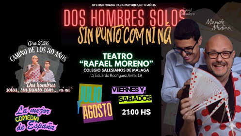 Entrada doble para DOS HOMBRES SOLOS…Sin Punto com ni na!!! 